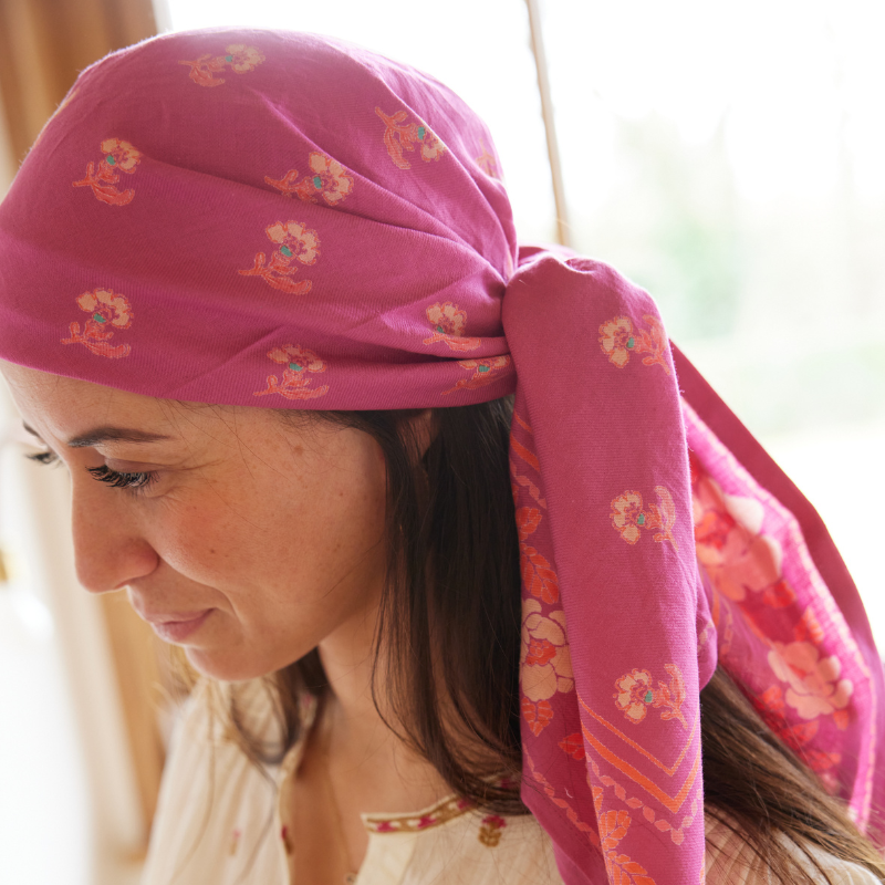 Grand Foulard Nur Camelia - Bonheur du Jour