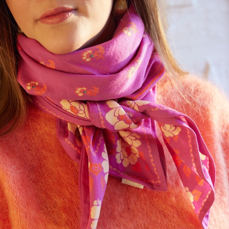 Grand Foulard Nur Camelia - Bonheur du Jour
