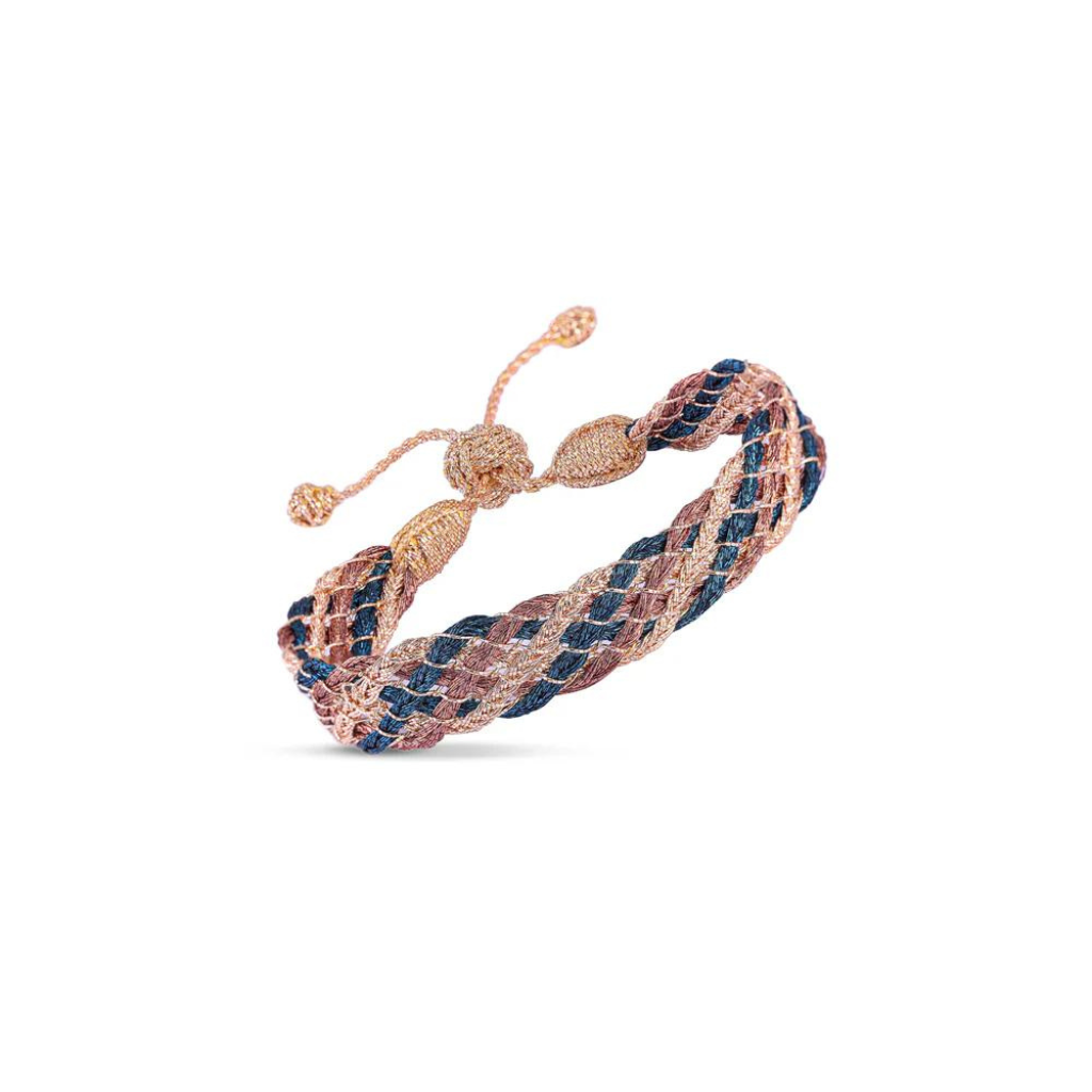 Bracelet Lines Pêche & Terracotta - Maaÿaz
