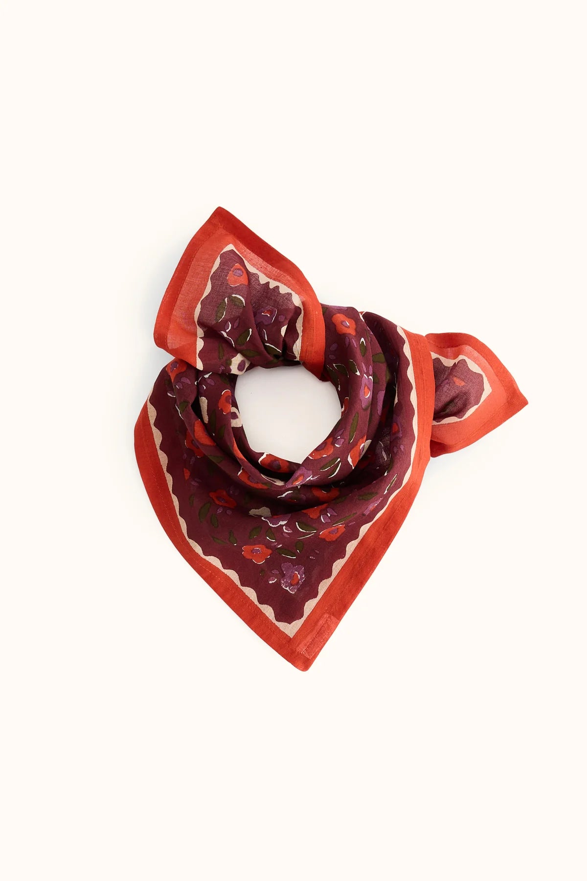 Foulard Dupitta Lison Cabernet - Apaches Collections