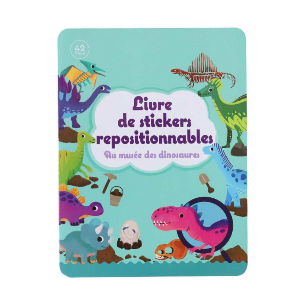 Photo de livre stickers repositionnables musee dinosaures mercredi 1 par Les Biscottes