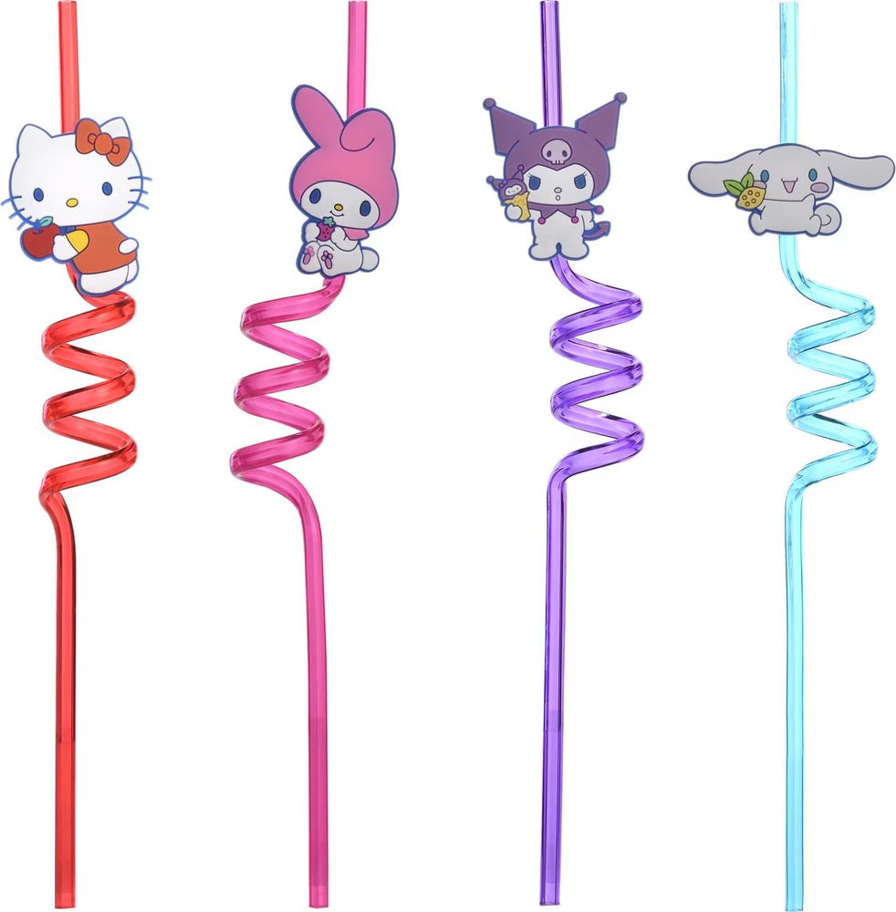 Lot de 4 Pailles Hello Kitty - Take Care