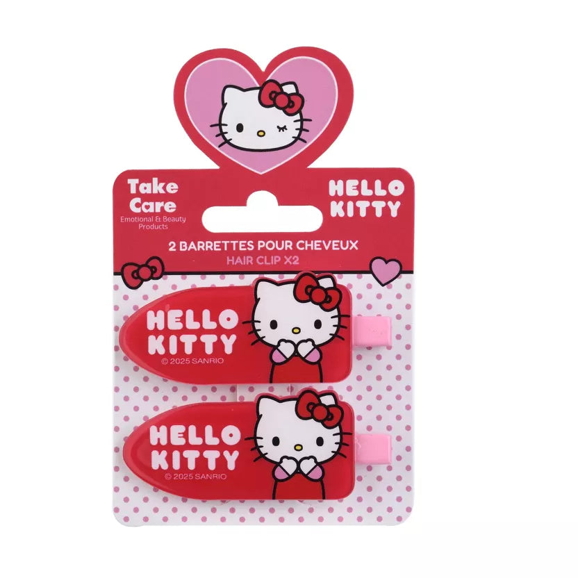 Lot de 2 Barrettes Hello Kitty - Take Care
