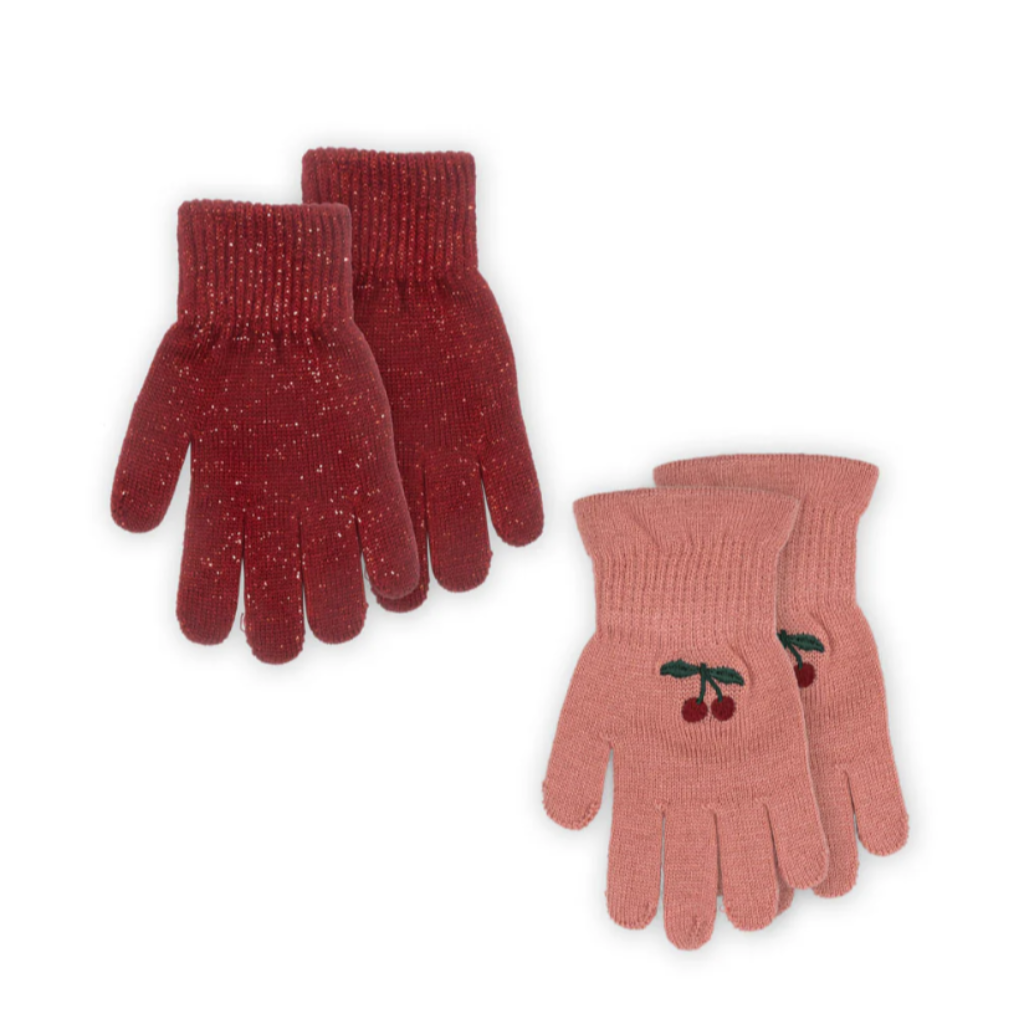 Lot de 2 Paires de Gants Cerises - Konges Slojd