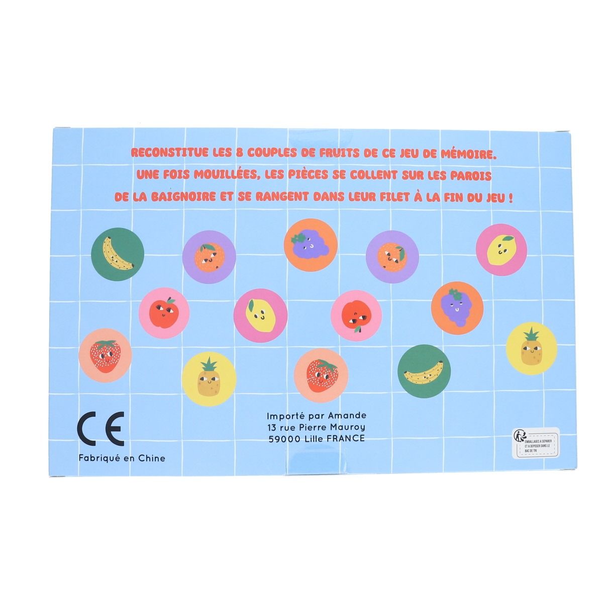 Memory de Bain Fruits - Mercredi