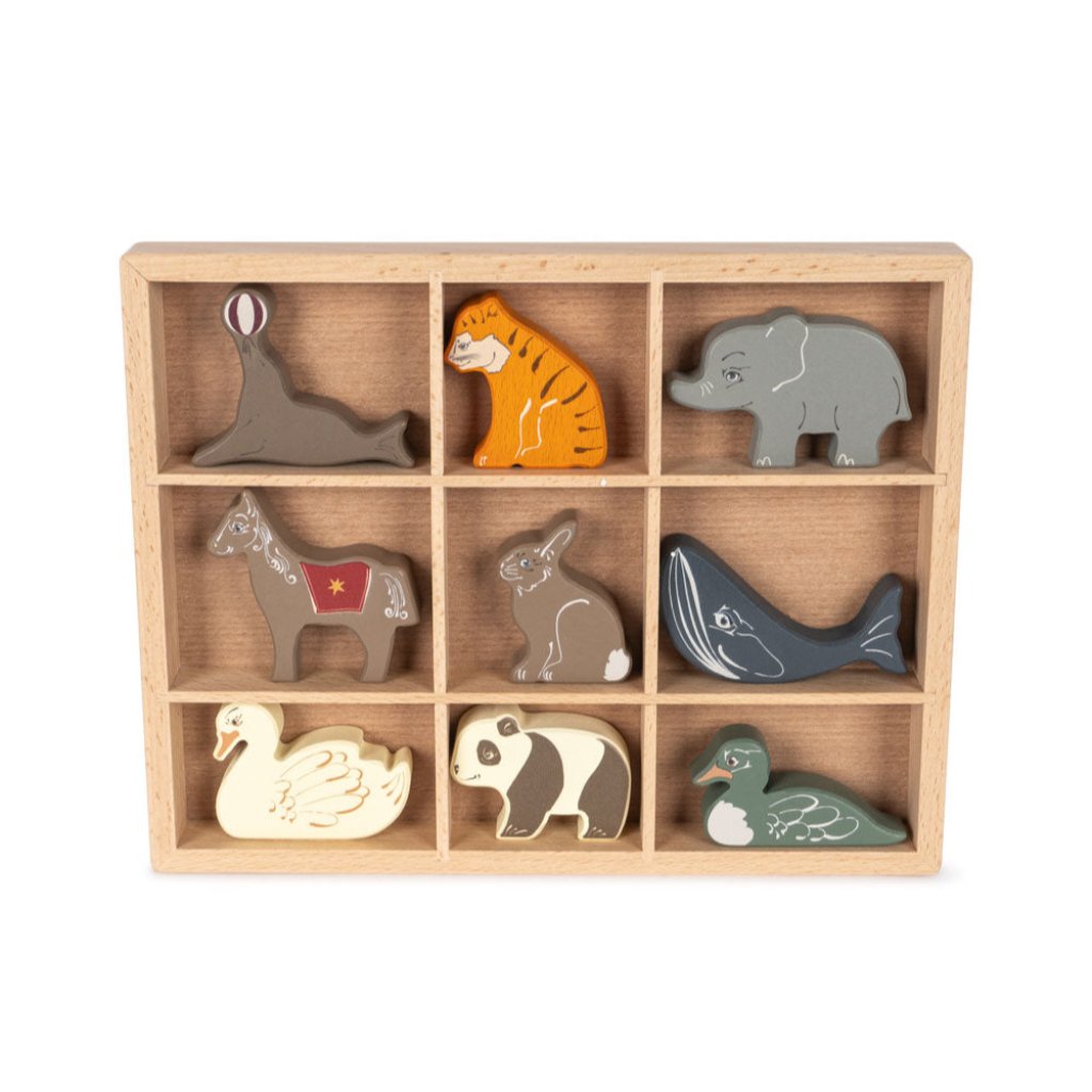 Coffret Mini Animaux Bois - Konges Slojd