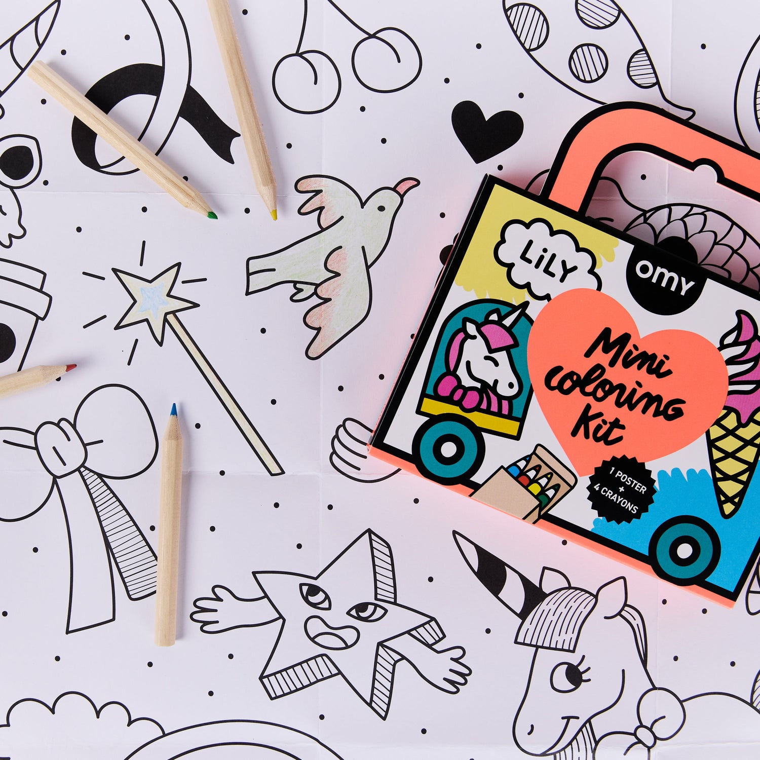 Mini Coloring Kit Lily - Omy