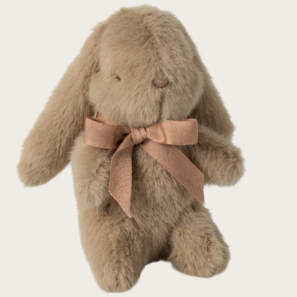 Photo de mini peluche lapin camel maileg par Les Biscottes