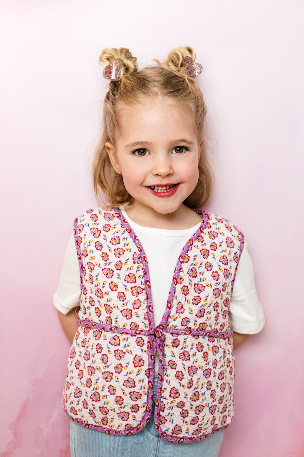 Photo de mini pince coeur glitter rose luciole 2 par Les Biscottes