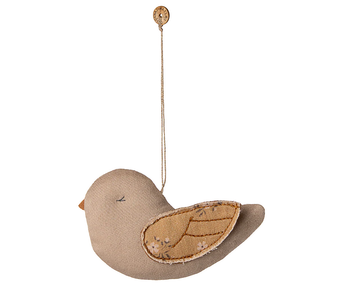 Ornement en Tissu Oiseau Latte - Maileg
