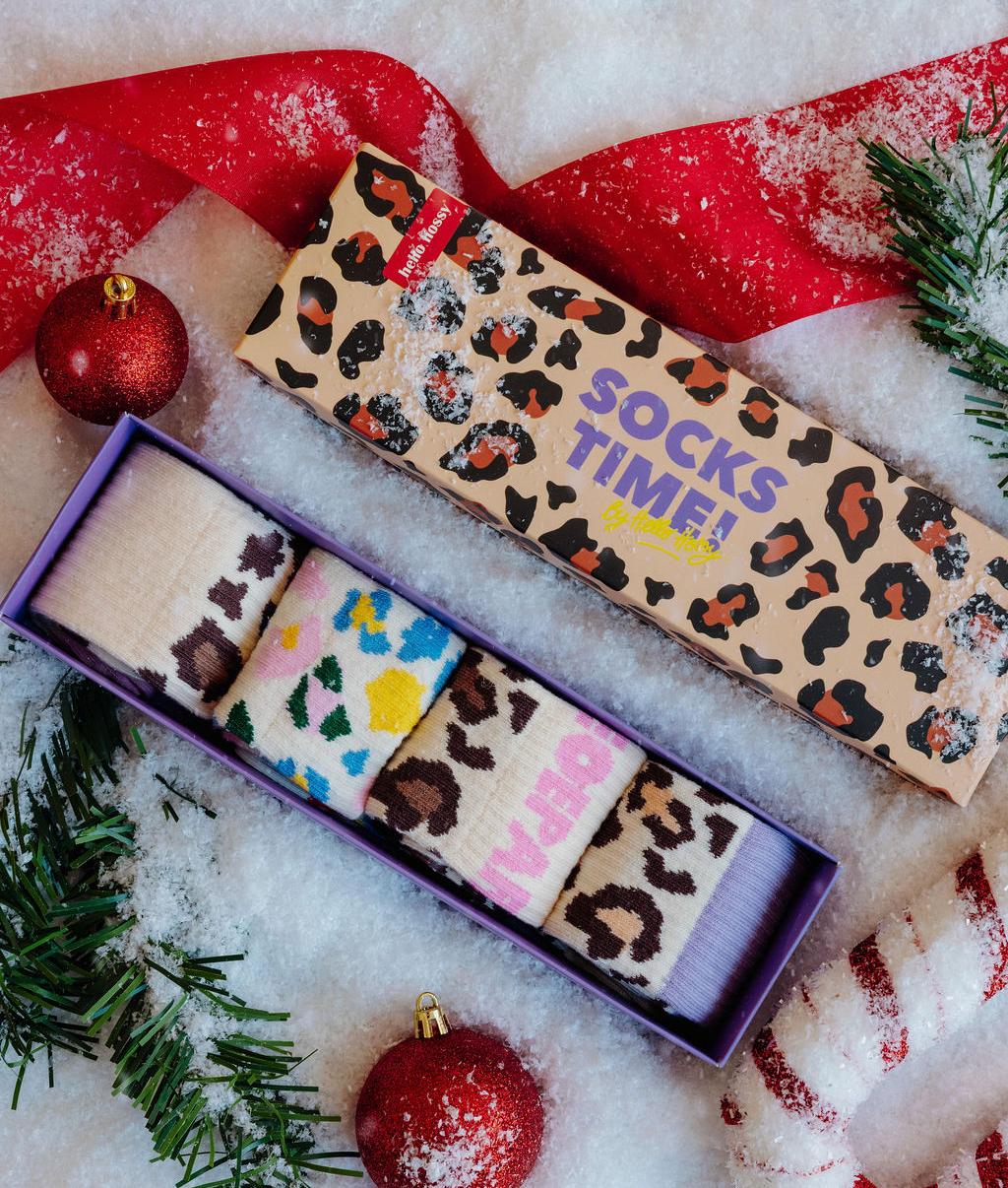Pack de Chaussettes Léopard - Hello Hossy