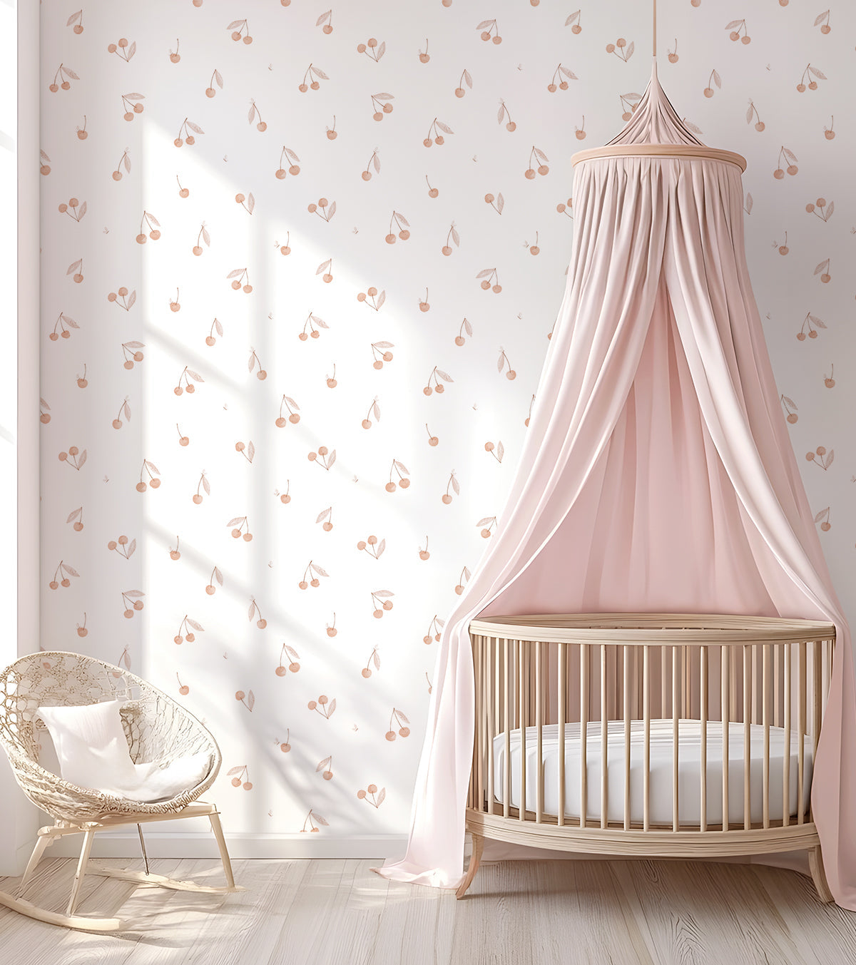 Papier Peint Cherry Chérie Cerises Love - Lilipinso