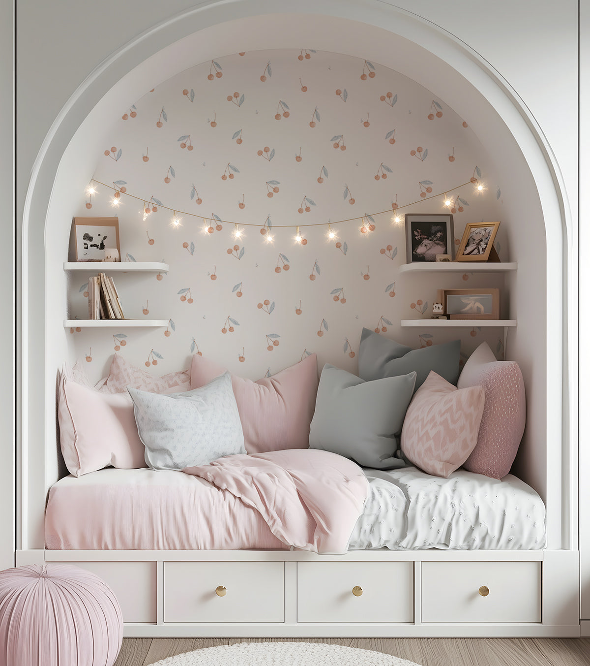 Papier Peint Cherry Chérie Cerises Pop - Lilipinso