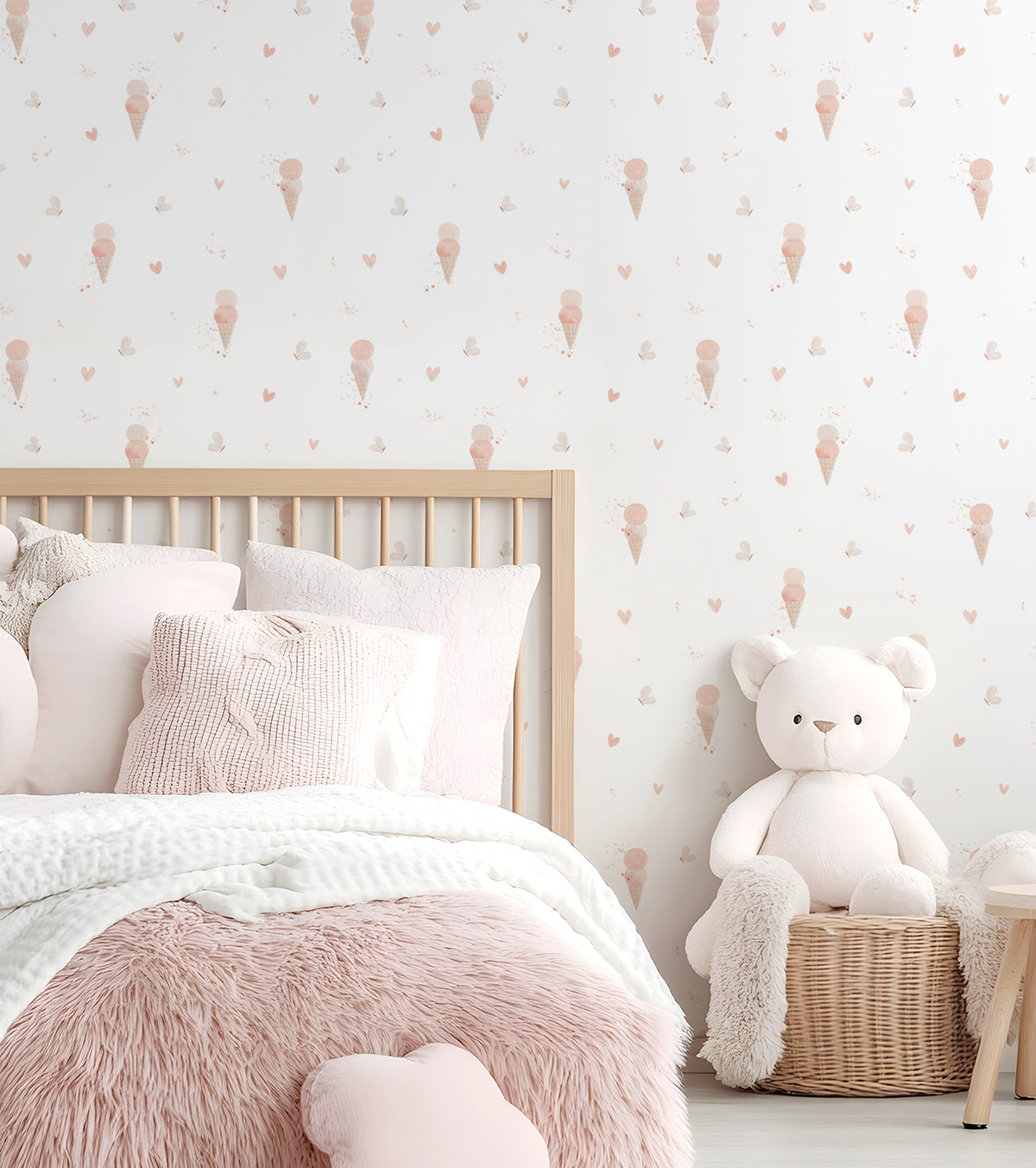 Papier Peint Cherry Chérie Glaces Love - Lilipinso