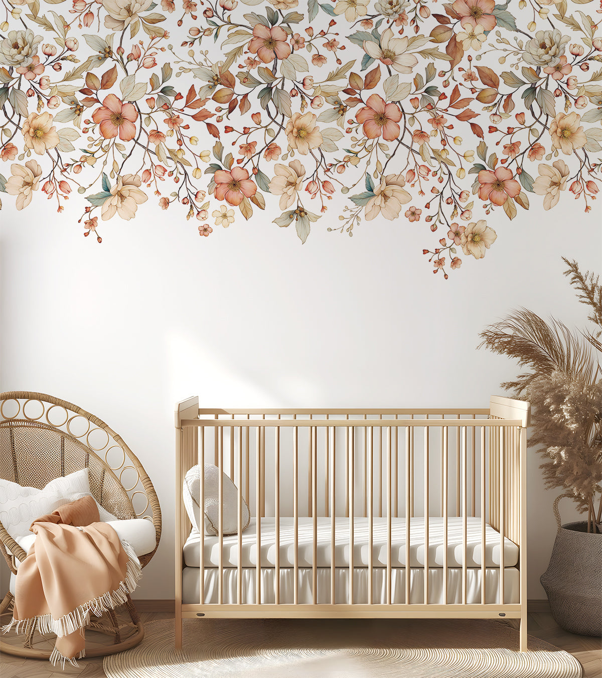 Papier Peint Louison Jardin Fleuri - Lilipinso