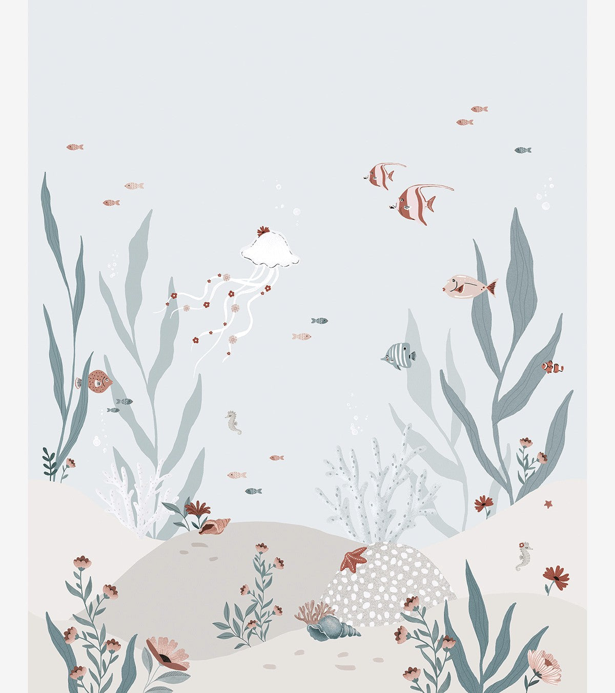 Papier Peint Ocean Field Vie Sous Marine - Lilipinso