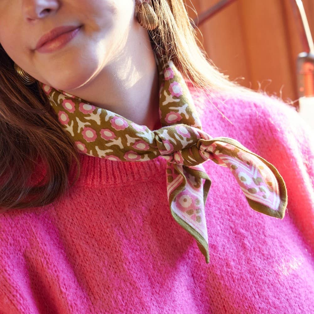 Petit Foulard Isha Absynthe - Bonheur du Jour