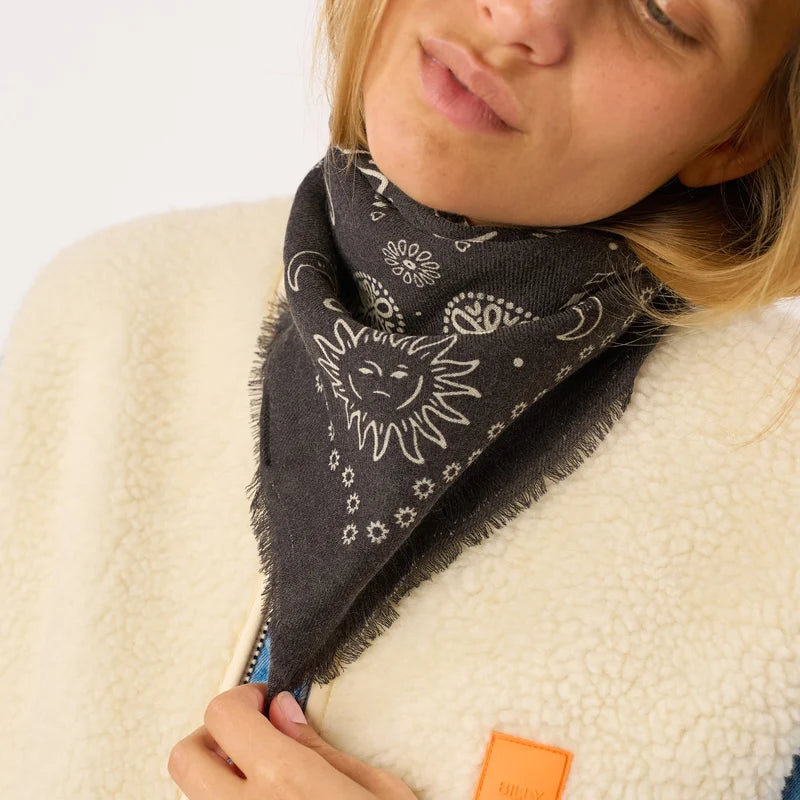 Petit Foulard en Laine Alice Anthracite - Billybelt