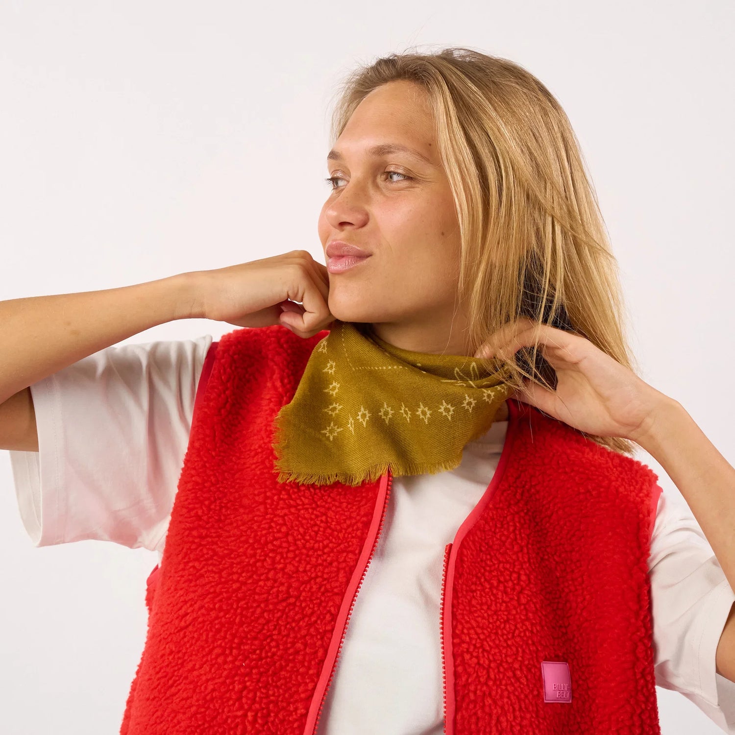 Petit Foulard en Laine Sacha Bronze - Billybelt