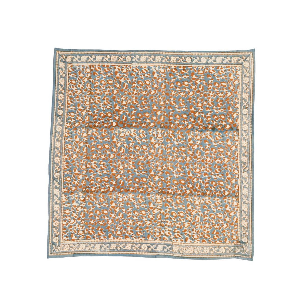 Petit Foulard Leopard Blue - Bonheur du Jour