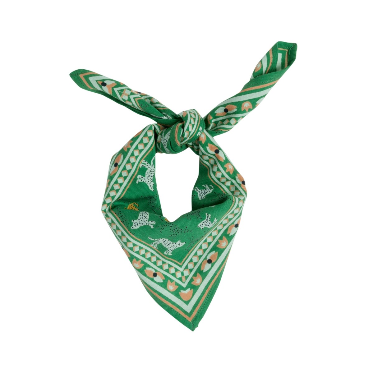 Petit Foulard Leopold Basilic - Bonheur du Jour