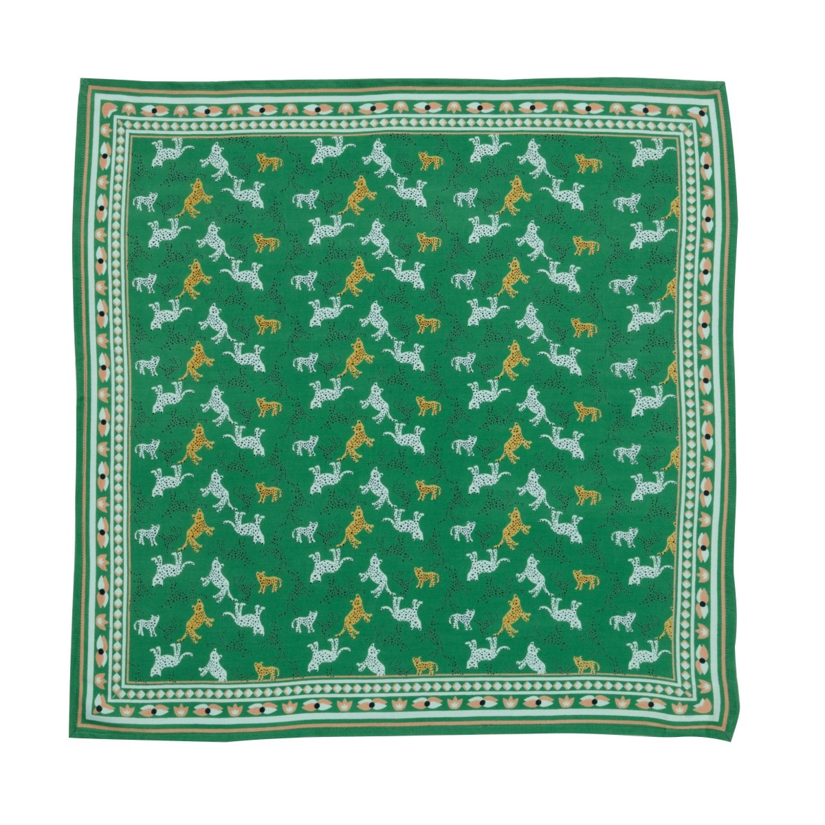 Petit Foulard Leopold Basilic - Bonheur du Jour