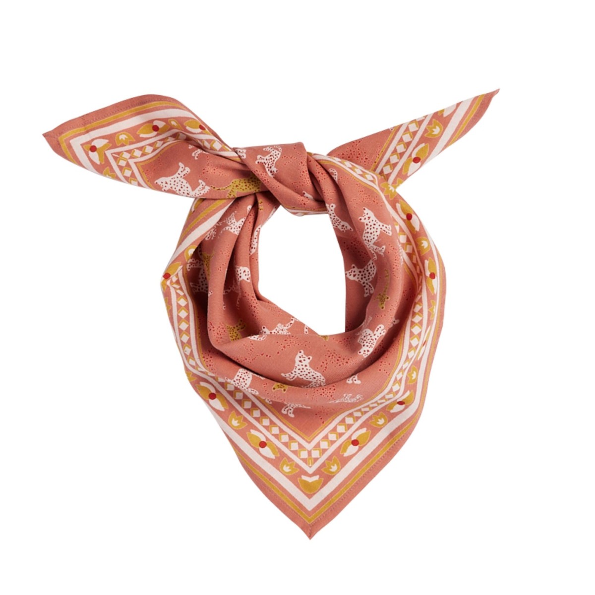 Petit Foulard Leopold Bois de Rose - Bonheur du Jour