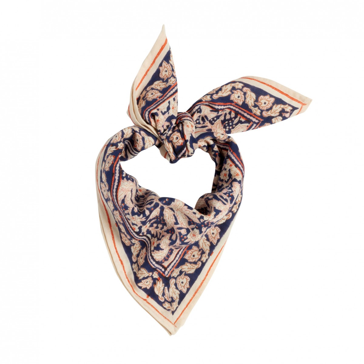 Petit Foulard Nalini Indigo - Bonheur du Jour