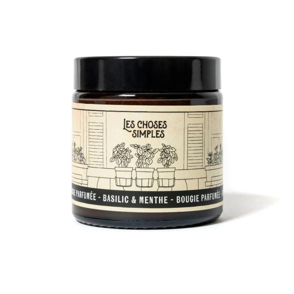 Photo de petite bougie basilic et menthe leschosessimples par Les Biscottes