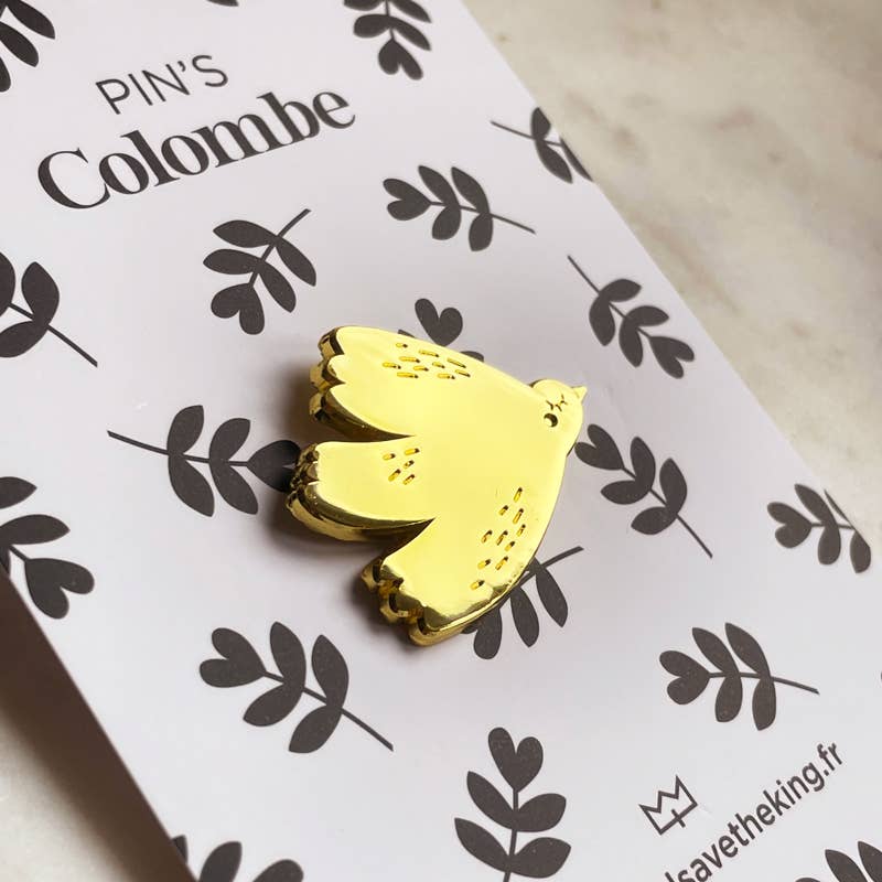 Pin’s Colombe Dorée - Godsavetheking