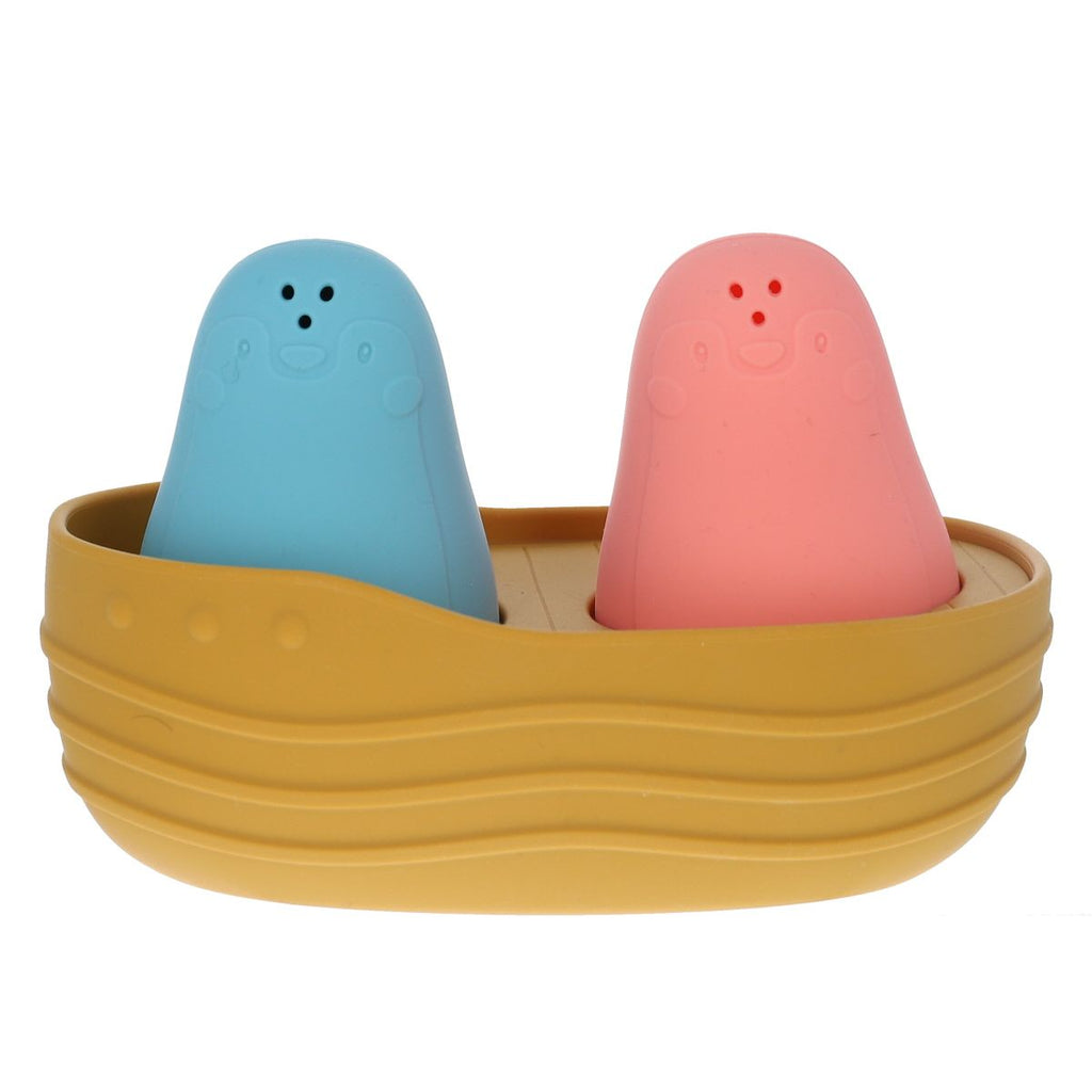 Jeu de Bain Pingouins sur Bateau - Petit Toi