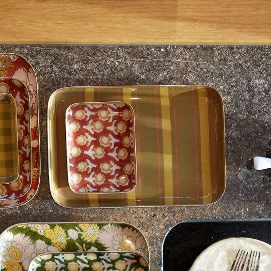 Plateau Aperol Stripes Bronze - Bonheur du Jour