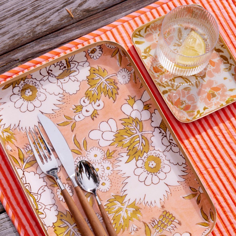 Plateau Aperol Vishnu Terracotta - Bonheur du Jour