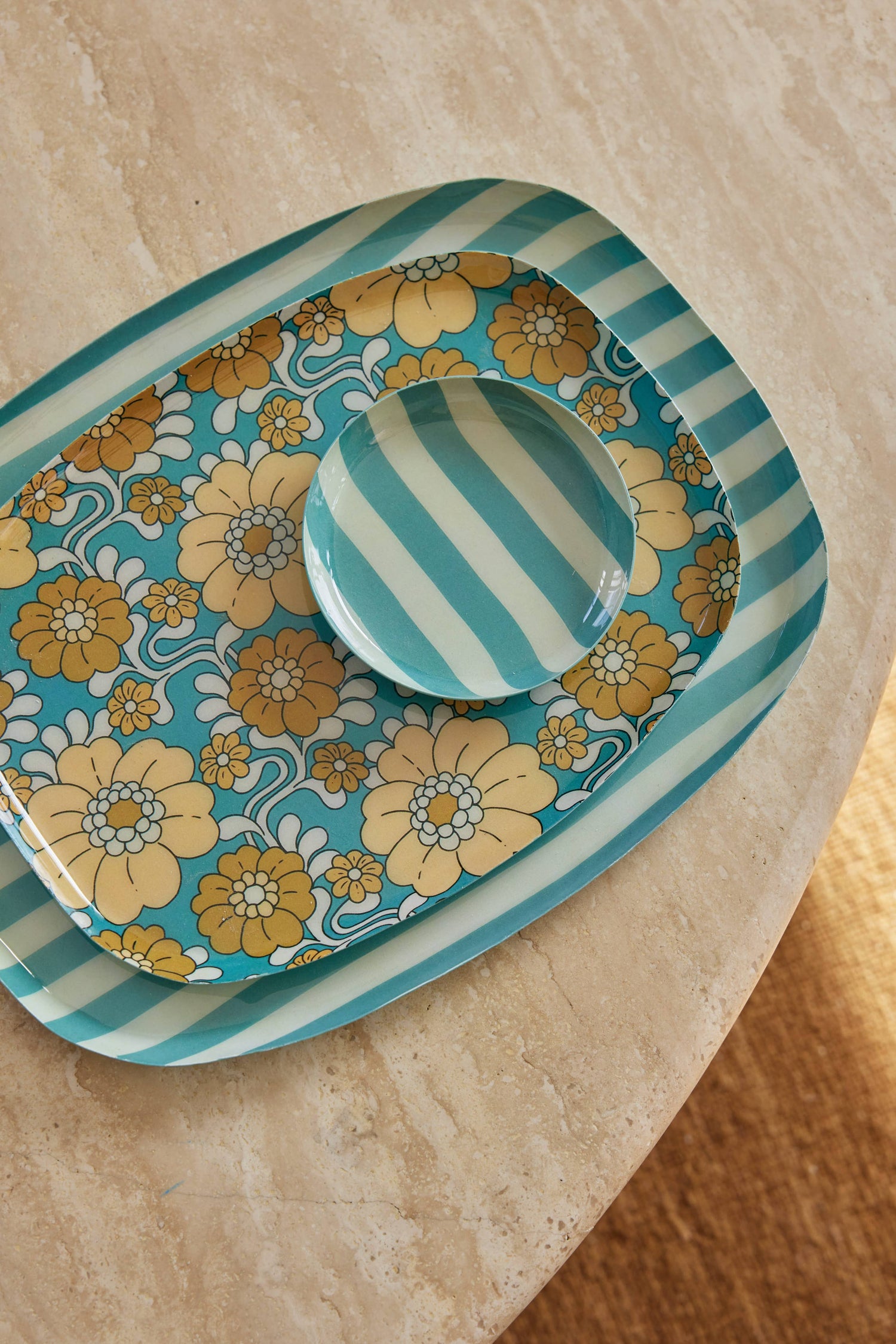 Plateau Coffee 25 cm Pravar Emeraude - Bonheur du Jour