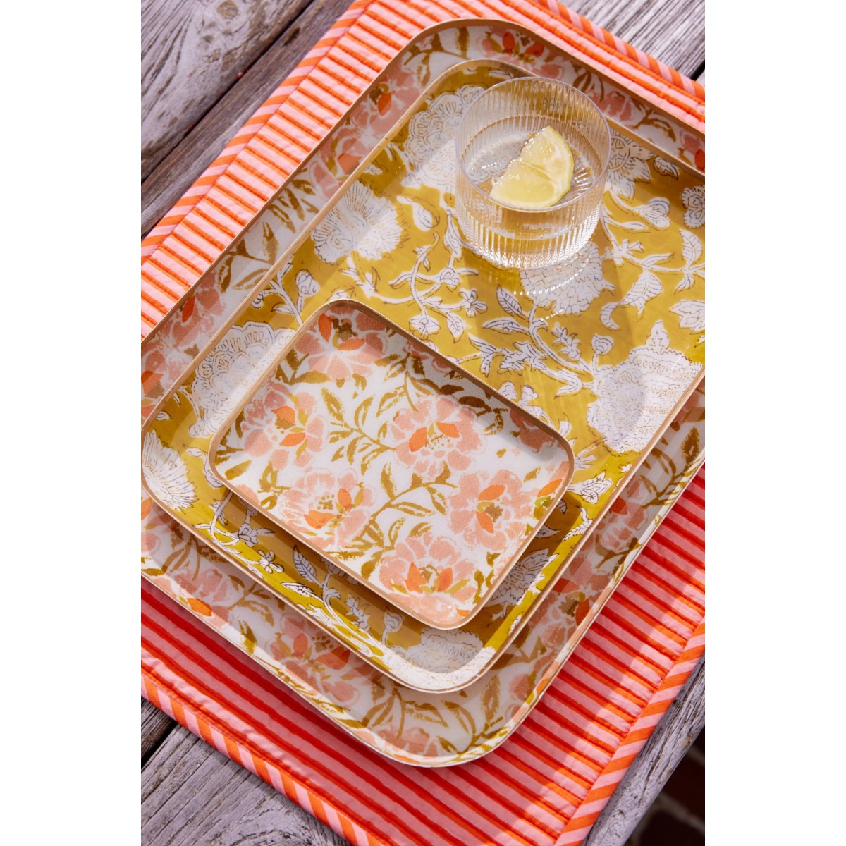 Plateau Tiny Petunia Pink - Bonheur du Jour