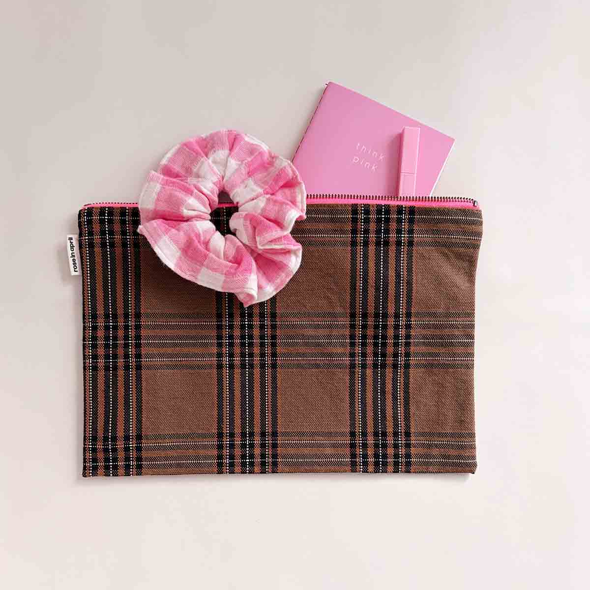 Pochette Lili Tartan - Rose In April