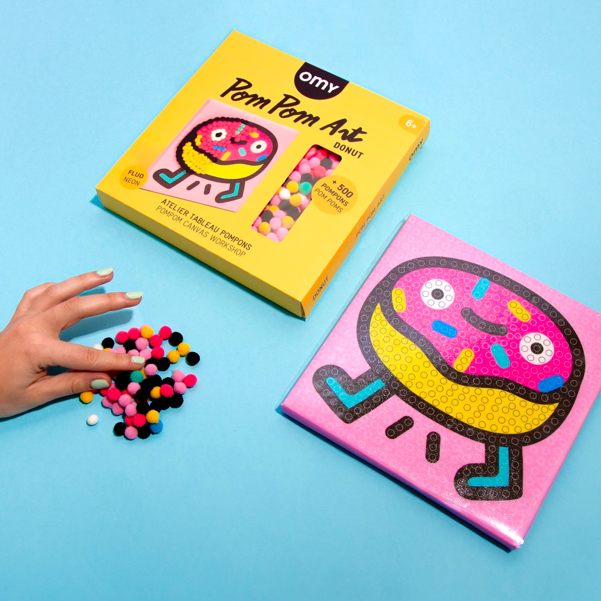 Pom Pom Art Donut - Omy