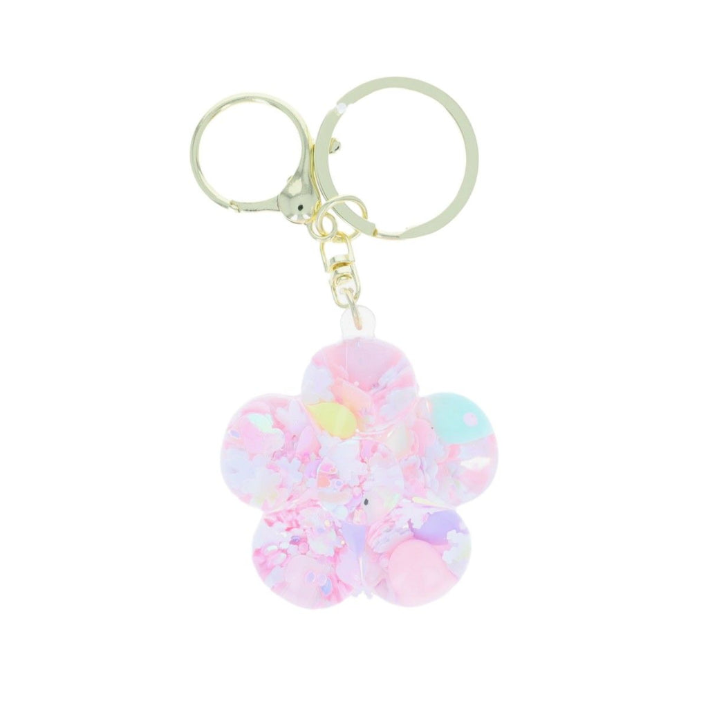 Photo de porte cles fleur rose mercredi par Les Biscottes