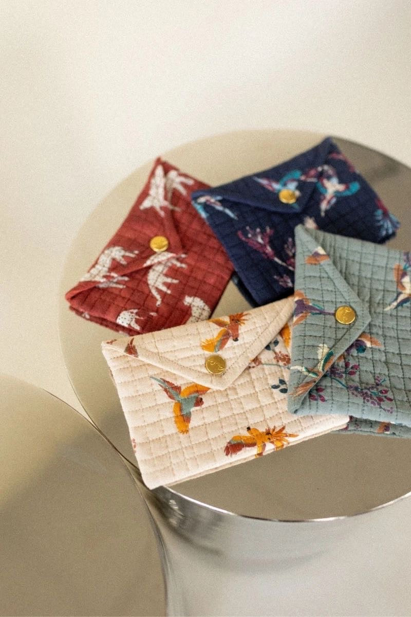 Porte Monnaie Cerisier Navy - Apaches Collections