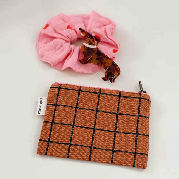 Porte Monnaie Check Ginger - Rose In April