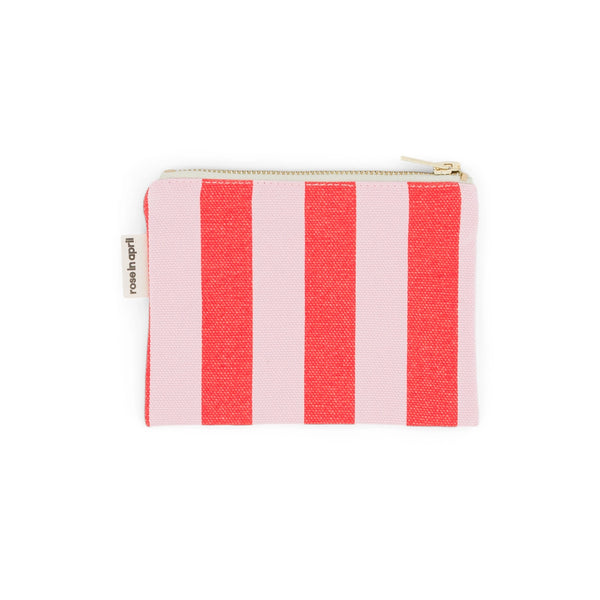 Porte Monnaie Rayures Tomato / Candy - Rose In April