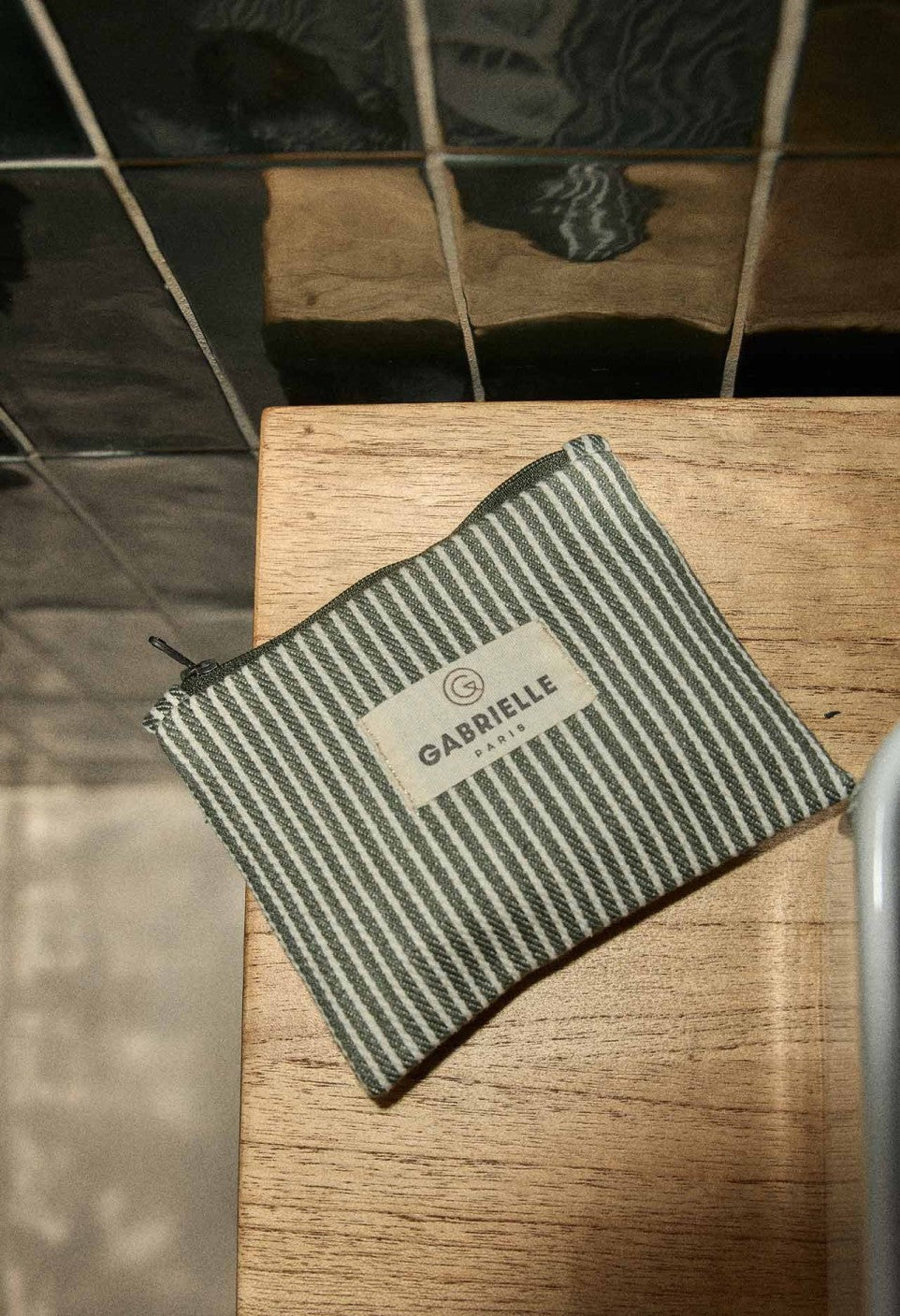 Porte Monnaie Rayures Quartz - Gabrielle Paris