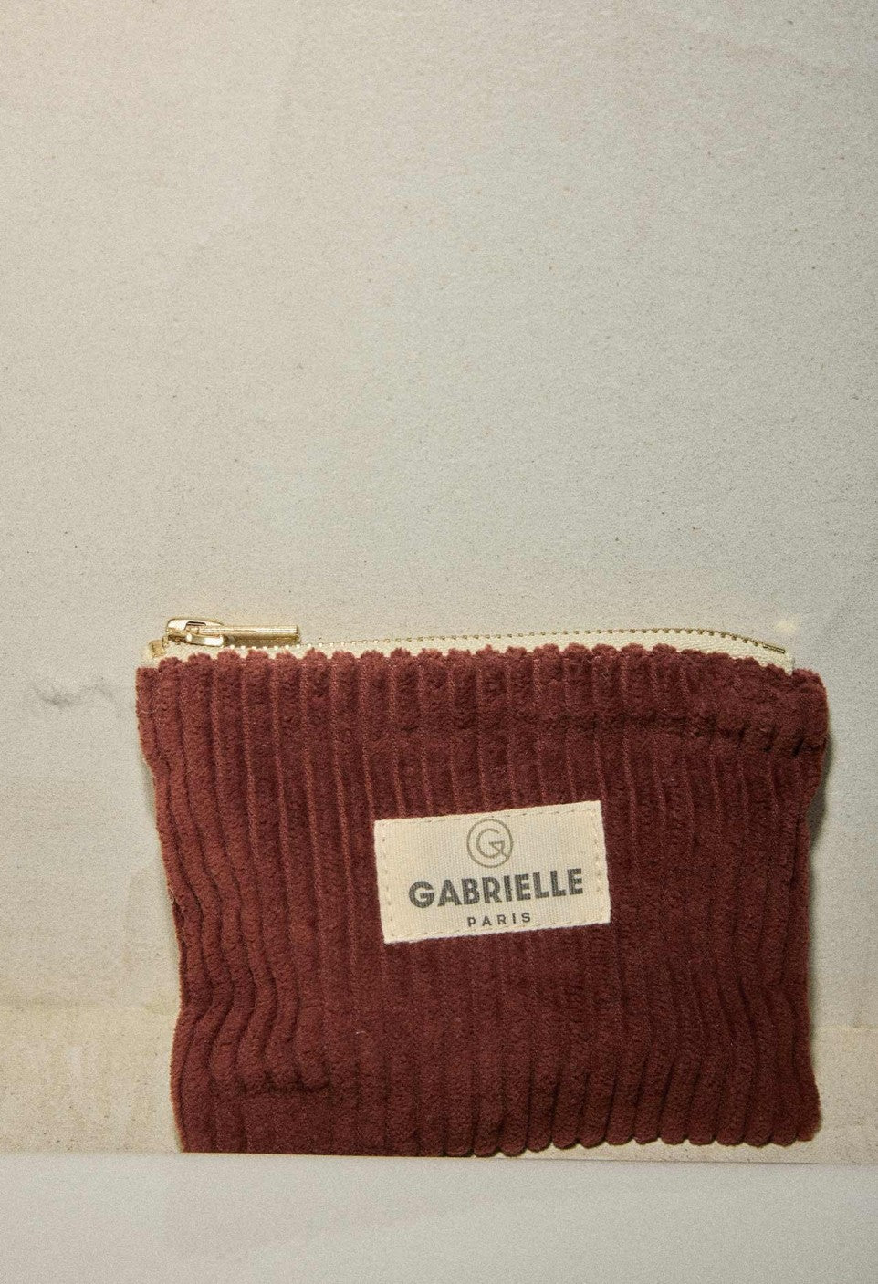 Porte Monnaie Velours Jaspe - Gabrielle Paris