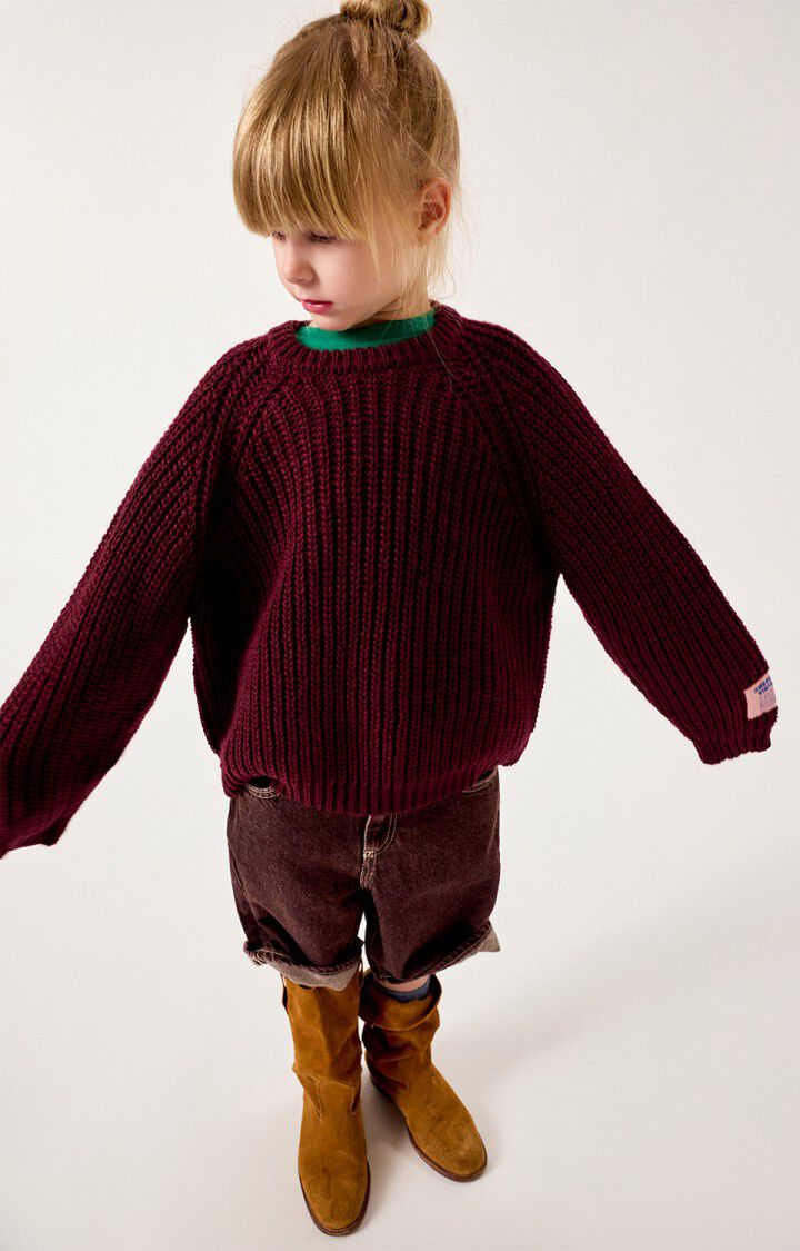 Pull Cyrow Bordeaux Chiné - American Vintage Kids