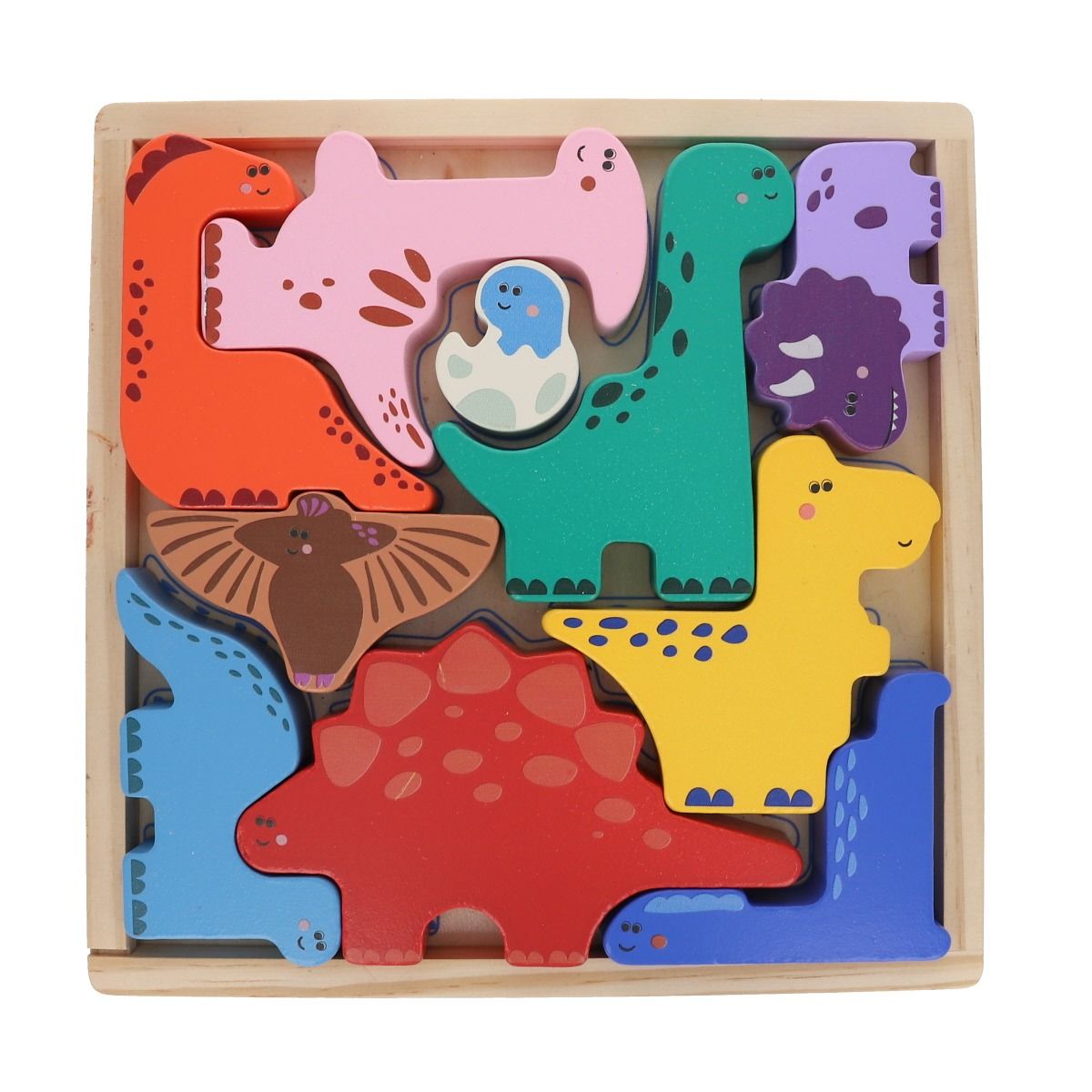 Puzzle Dinos en Bois - Mercredi