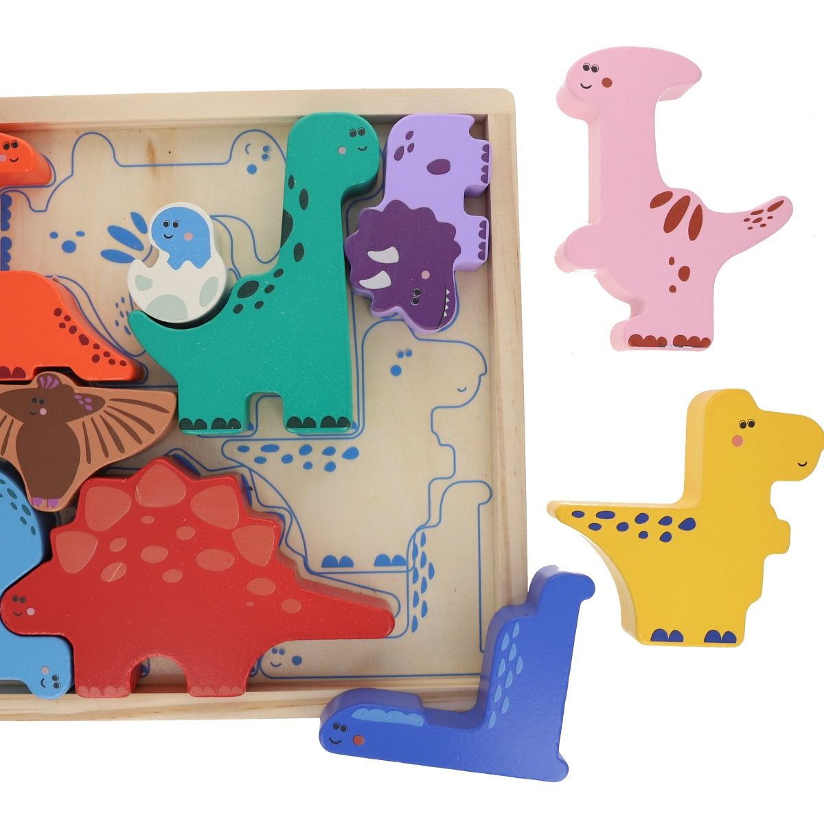 Puzzle Dinos en Bois - Mercredi