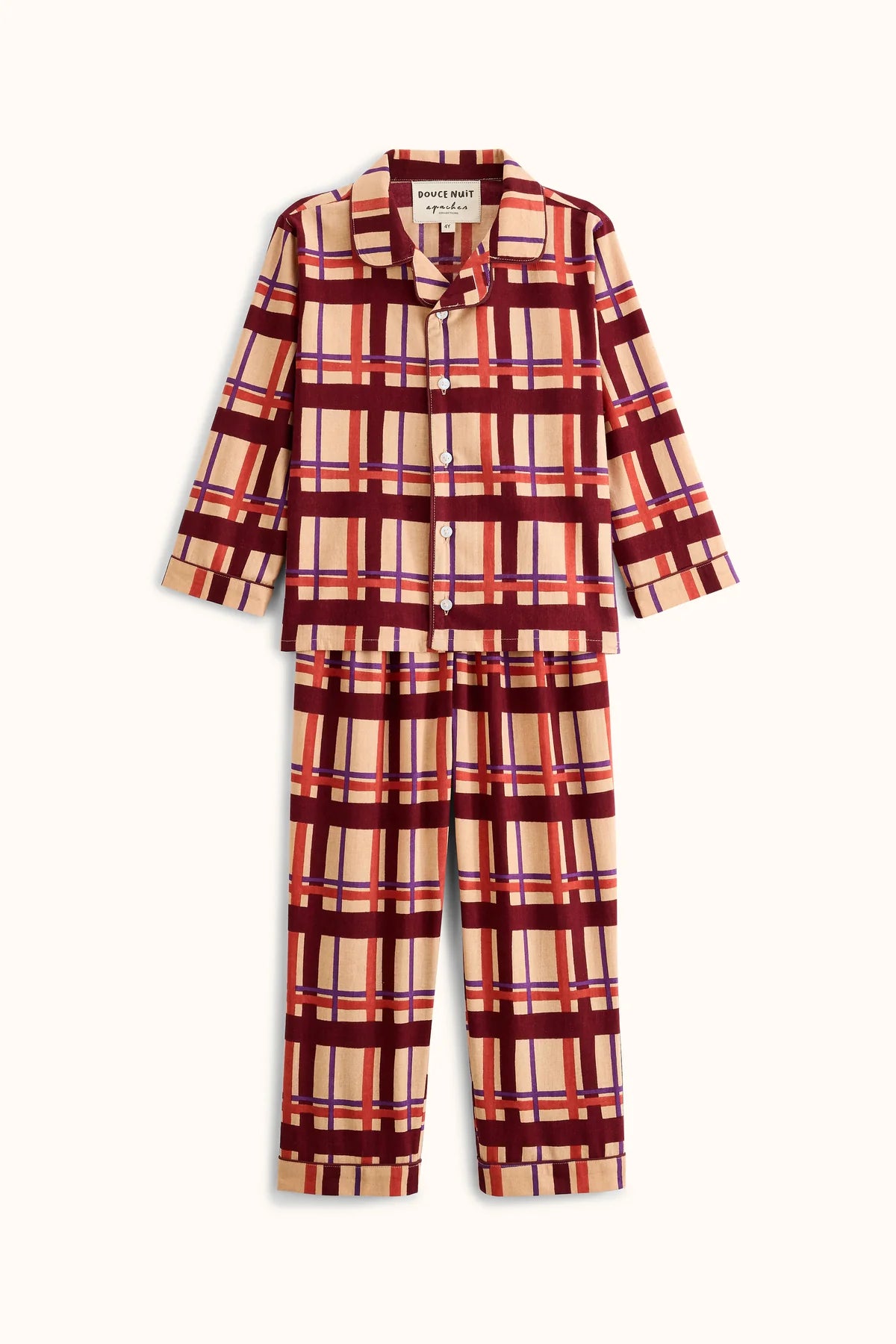 Pyjama Pavan Tartan Fossil - Apaches Collections