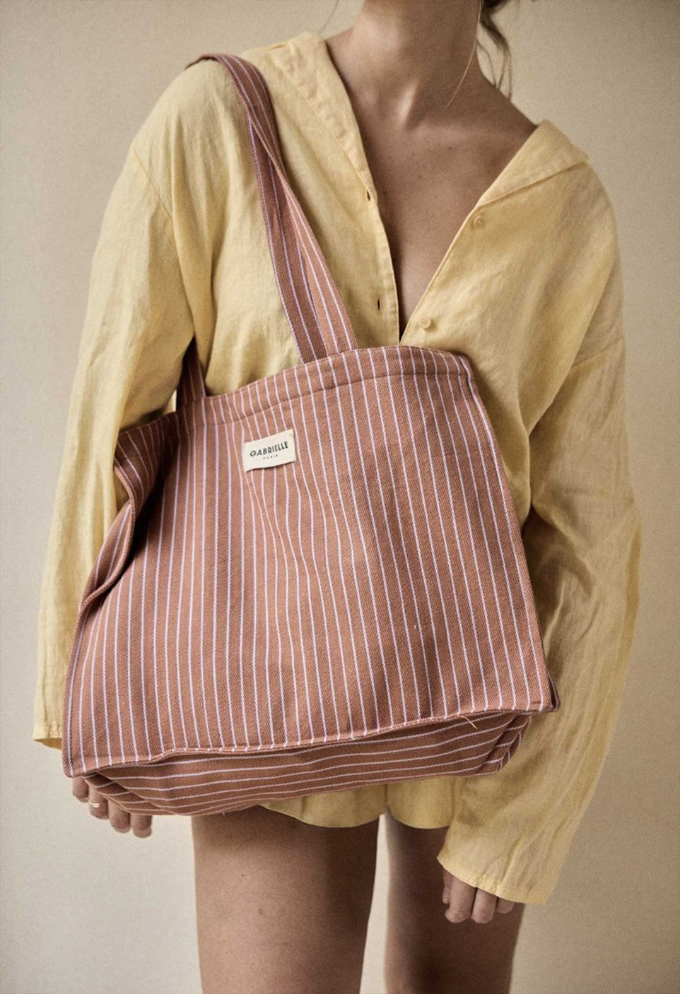Sac 24h Rayures Lilas - Gabrielle Paris