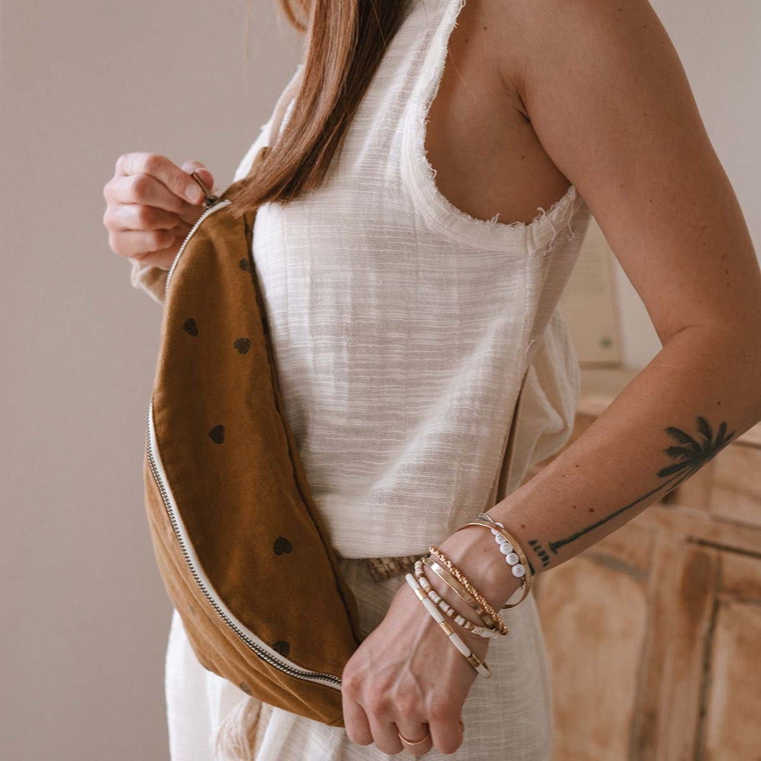 Photo de sac banane coeur cumin rose in april 3 par Les Biscottes