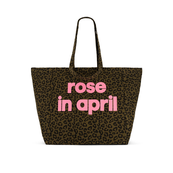 Sac Cabas Elisa Logo Graou Olive - Rose In April